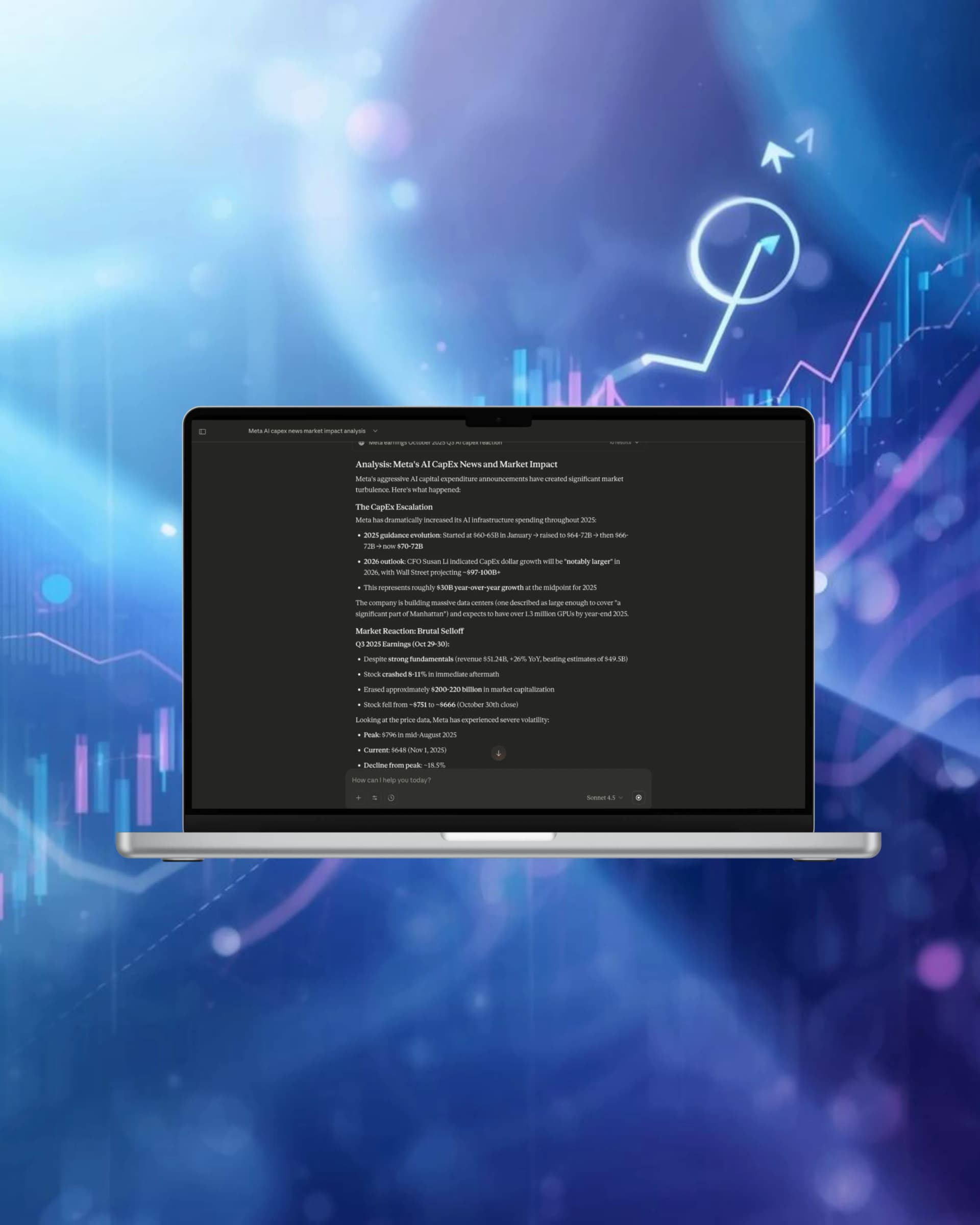 Claude Desktop financial analysis results