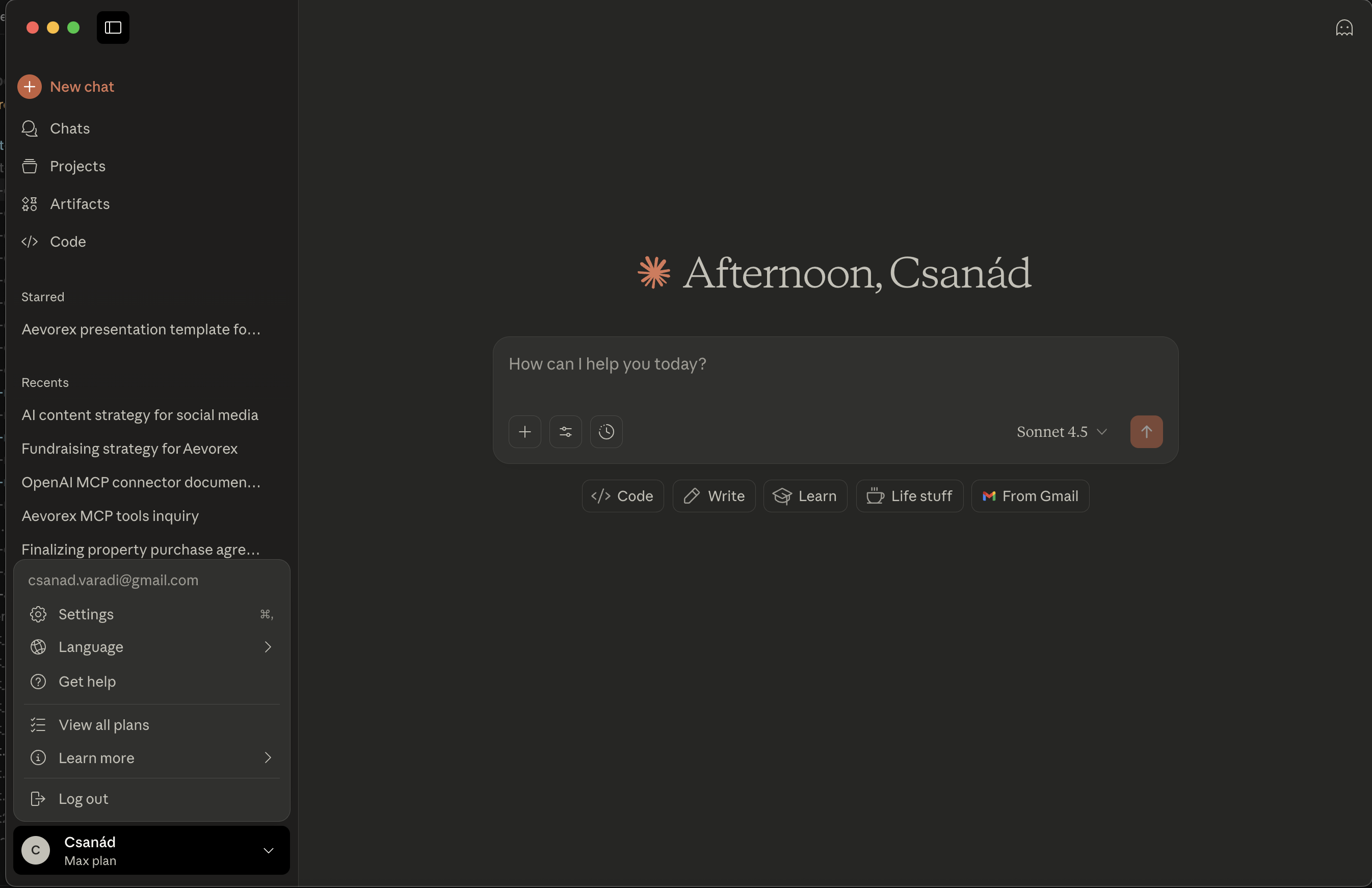 Claude Desktop Sidebar Navigation